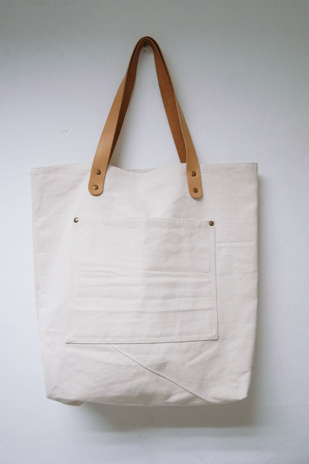 Leather And Canvas Tote Bags Leathinity beige canvas tote