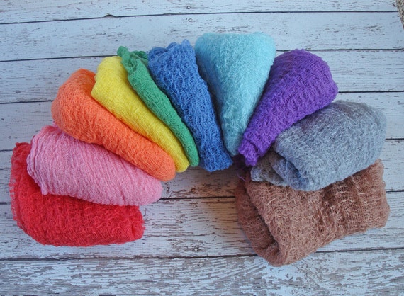 Beautiful Hand Dyed Cheese Cloth Wrap for Baby by LittleKnitLovey