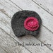 Little Knit Hat with Flower for Baby, Choose Your Colors