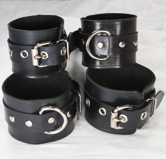 Black Leather Cuffs