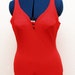 Red Retro Vintage Pin-up Style Swim Suit Maxine of Hollywood Large