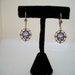 Lavender Rose Cameo Earrings