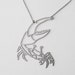 Stainless Fiddler Crab Necklace