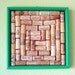 Green Wine Cork Bulletin Board