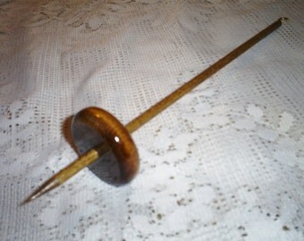 Free Shipping Bottom Whorl Drop Spindle 1.0oz. Light Weight For Hand Spinning Fiber Wool Included Great Teaching Tool