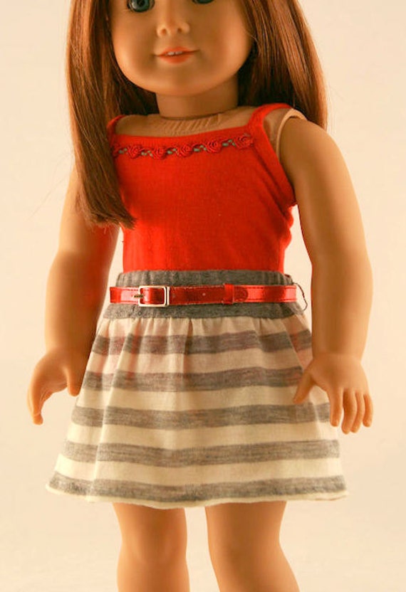 American Girl Doll Clothes Striped Knit Skirt by Forever18Inches