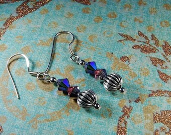 Swarovski Crystal and Sterling Silver Earrings