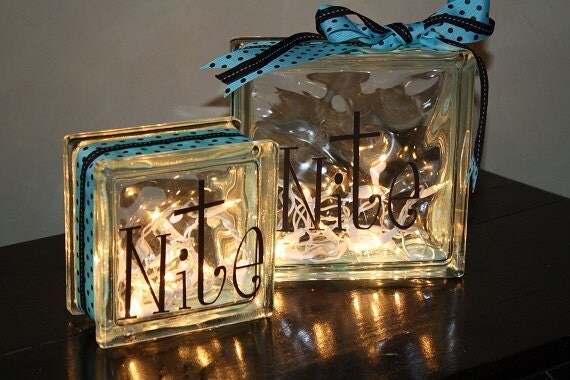 Glass Block Night Lights