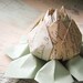 French Postcards Paper Flower - Origami Lotus Flower - Table Decoration, Hostess Gift, Birthday Gift, Thank You-- can ship directly