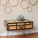 reserved for KIM Vintage Suitcase Coffee Table with Hairpin Legs