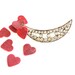 Antique Edwardian Diamante Crescent Shape Brooch