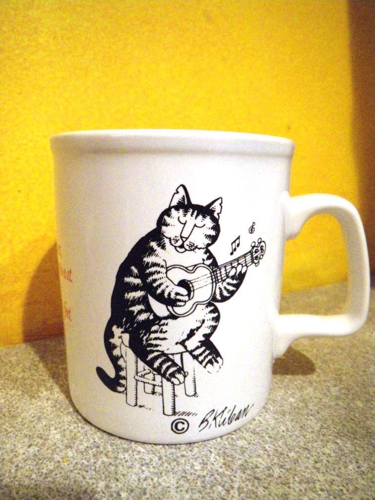 Vintage B Kliban Cat Mug Love To Eat Them Mousies