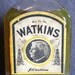 Original labeled & contents WATKINS SEWING MACHINE oil antique cork top bottle w/pic oil derricks