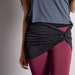 Charcoal Black Skirt for Leggings // Tube Bra Top // Belt or Scarf // MIRACLE TWIST// Size Large // Jersey