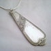 Spoon Pendant, Spoon Jewelry, Wedding Necklace, Silverware Jewelry, Silver Pendant CHICAGO 1879