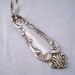 MARINA 1896 Antique Silver Spoon Keychain Silverplate Upcycled