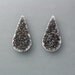 Natural Drusy Cabochon Pair