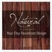 Natural Two - Etsy Shop Pre-Designed Package, 6 graphics - UNLIMITED REVISIONS