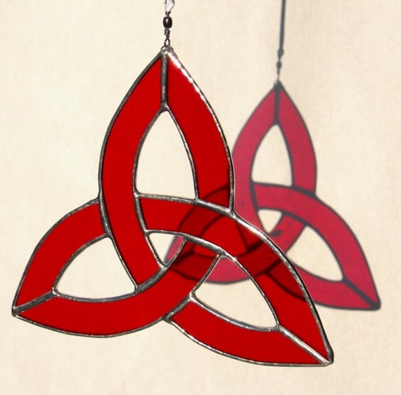 Stained Glass Trinity Knot