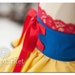 Snow White inspired Dress Up Costume Apron, Half Apron style...Made to order