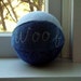 Personalized Recycled Denim Dog Squeaky Ball toy