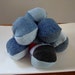 Recycled Denim Dog Squeaky Ball toy size small