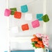 Crochet Bunting - Garland - Banner in Granny Square Brights
