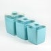 Vintage Canisters Turquoise Teal Plastic Set of 3
