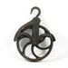 Vintage Pully Large Cast Iron Pulley Wheel Hanging Planter