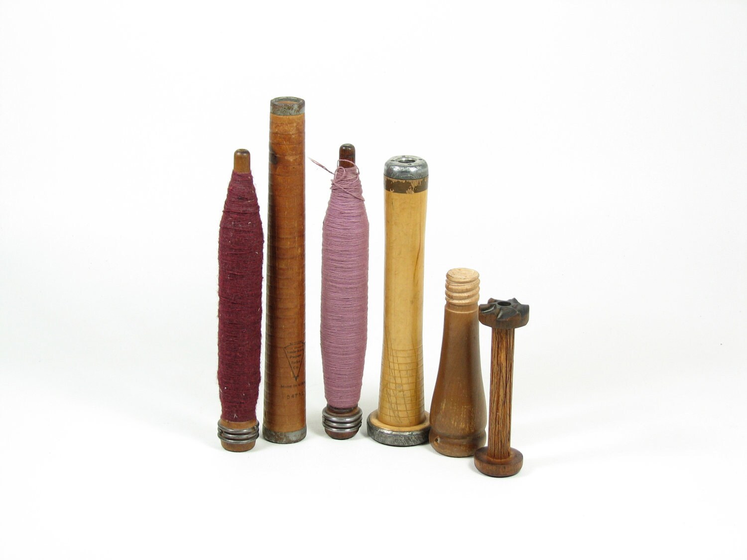 Vintage Wooden Thread Spool Collection Wood by BridgewoodPlace