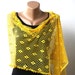 Yellow poncho cotton summer fashion lace shawl