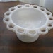 Milk Glass Vintage Lace Edged Old Colony Pattern Compote-Versatile Shabby Dish