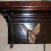 Reserved for Bob Majhi -Vampire's Bat Wing Lion Gargoyle- Gothic Antique Fireplace Mantle/Wall Shelf - OOAK - Upcycled