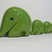 Set of 4 Vintage LUIGI COLANI Elephant 1960s Green Money Bank