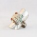 circa 1904 Whole SPOON RING: Seaside Village crested vintage Sterling Silver WHOLE Spoon Ring - crested treasure unique ooak keepsake