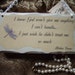 Shabby and Chic Petite inspirational wall sign with quote from Mother Teresa Trust with Dragonfly