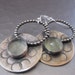 Artisan Sterling Silver Disk with Prehnite