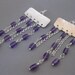 Sterling Silver Chandelier Earrings with Amethyst