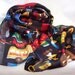 Teacher Appreciation Gift Neck Scarf Head Scarf Floral Vintage Long Scarf Bright Colors 11 x 52