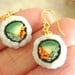 Sushi Earrings, Veggie Sushi
