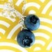 Blueberry Necklace -Silver