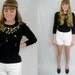 TWV Midnight Collection - Black embroidered sweater