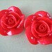 2PCS - New Spring Collection - 35mm - Red Rose Cabochon - Cabochons by ZARDENIA - Limited Edition