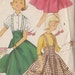 Vintage Pattern 1950s Girls Six Gored Suspender Skirt