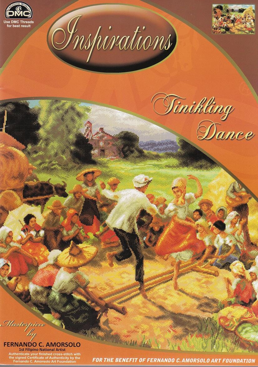 Fernando Amorsolo TINIKLING DMC Cross Stitch Pattern