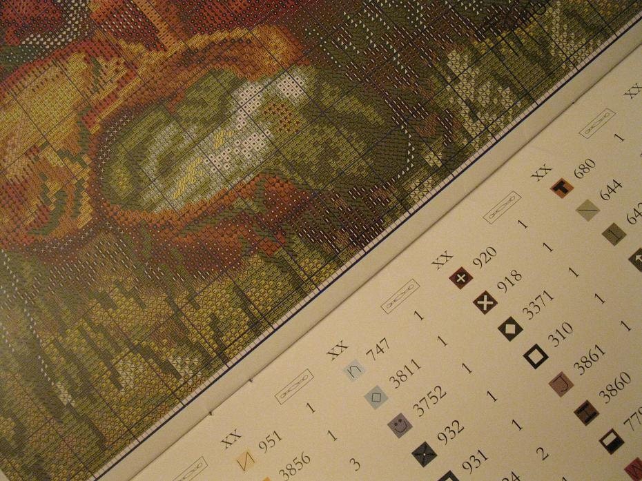 Fernando Amorsolo TINIKLING DMC Cross Stitch Pattern