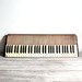 antique late 1800s wooden organ keyboard - reserved for emily