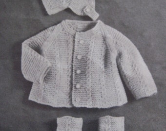 Baby Knitting Patterns Vintage PDF Patterns for Baby Sweater