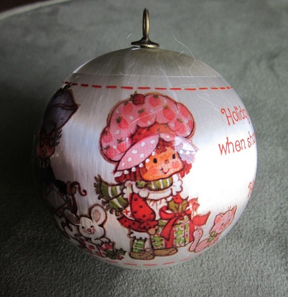 sale strawberry shortcake christmas satin bulb ornament sale strawberry shortcake christmas satin bulb ornament