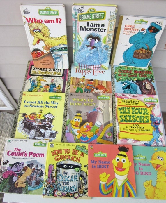 Vintage Sesame Street Books by NostalgiaMama on Etsy